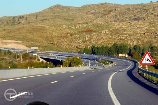 Pergunta IMT: Se circular nesta auto-estrada com um automóvel ligeiro de mercadorias sem reboque, nunca posso exceder a velocidade máxima de 110 Km/h. Concorda com esta afirmação?