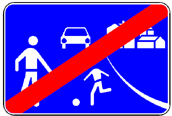 H47 - Fim de zona residencial ou de coexistência