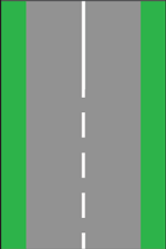 M4 - Linha descontínua de aviso